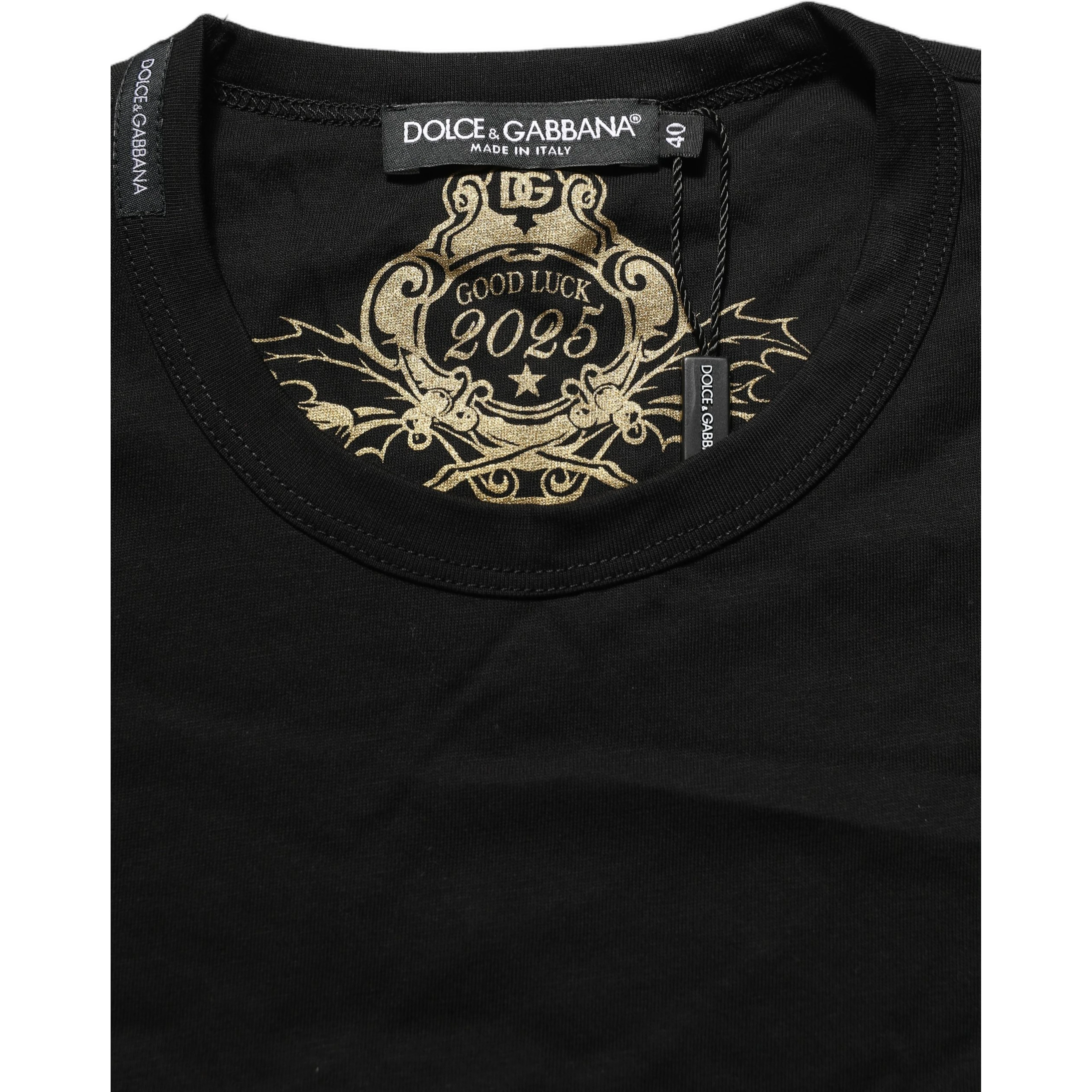 Black Cotton Crew Neck Short Sleeves T-shirt
