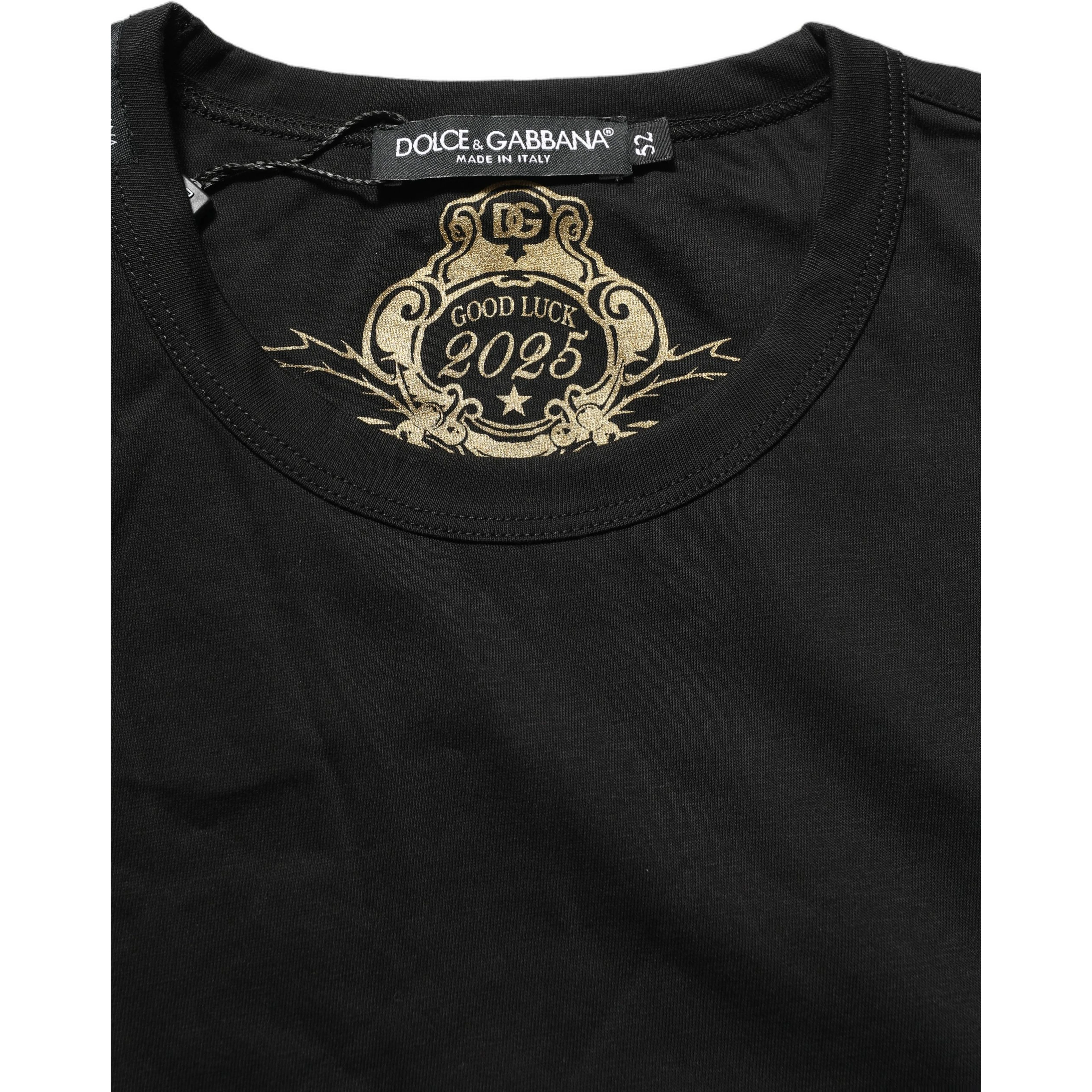 Black Cotton Crew Neck Short Sleeve T-shirt