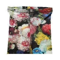 Black Floral Print Tights Sheer Stockings Socks