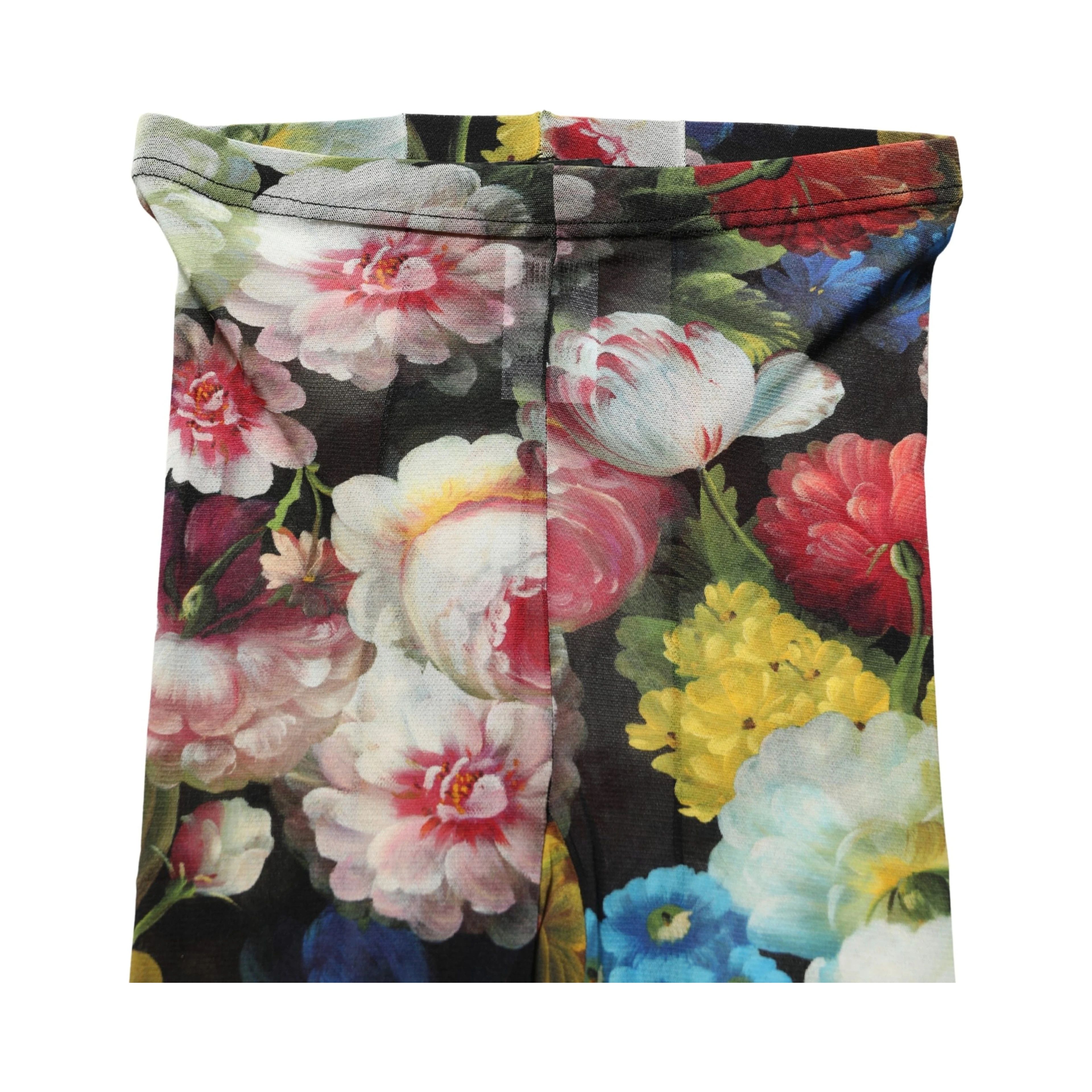 Black Floral Print Tights Sheer Stockings Socks