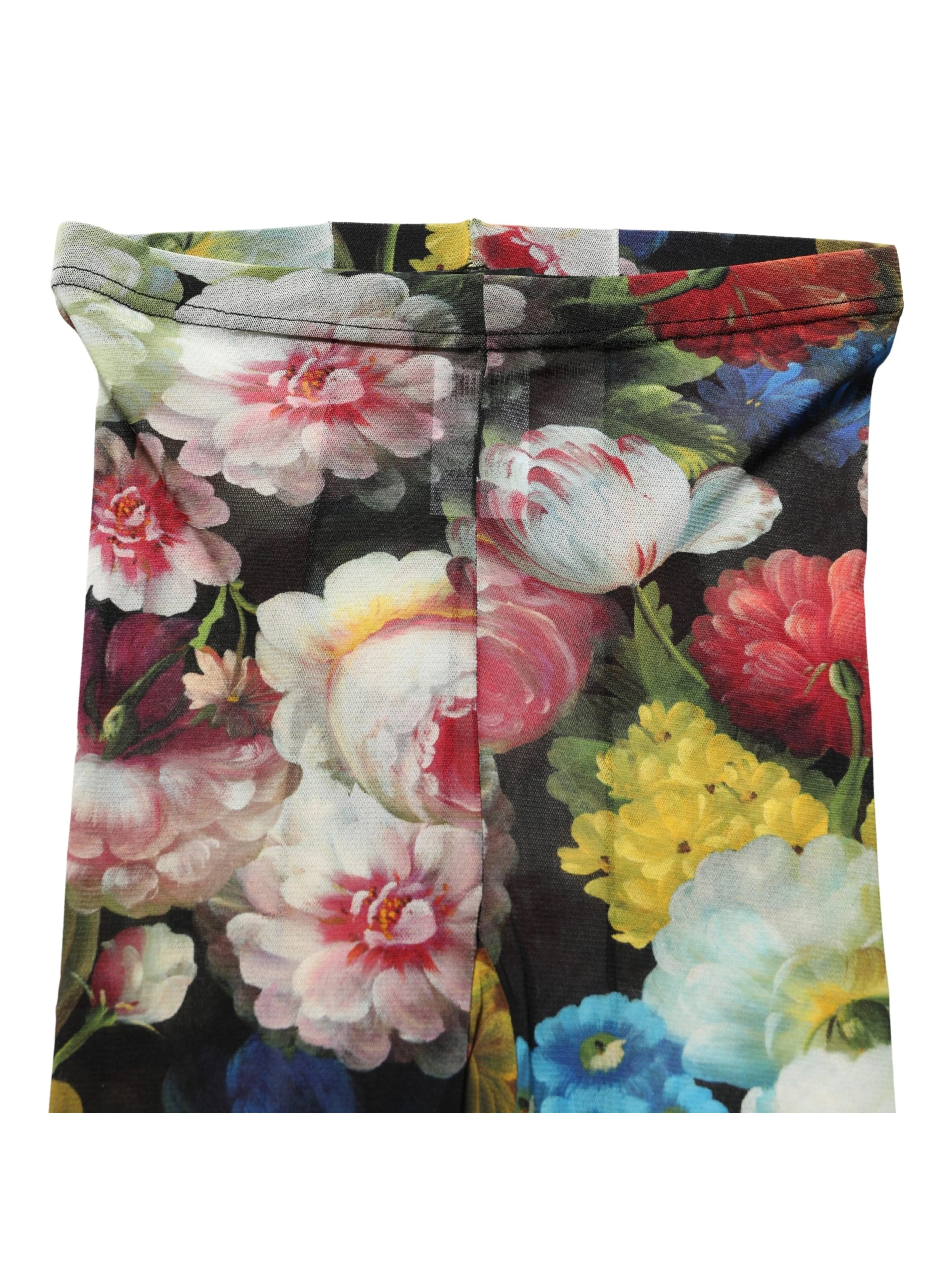 Black Floral Print Tights Sheer Stockings Socks
