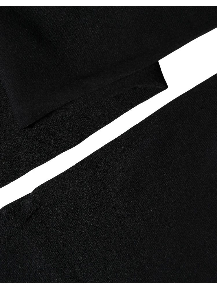 Black 100% Nylon Thigh High Stockings Socks