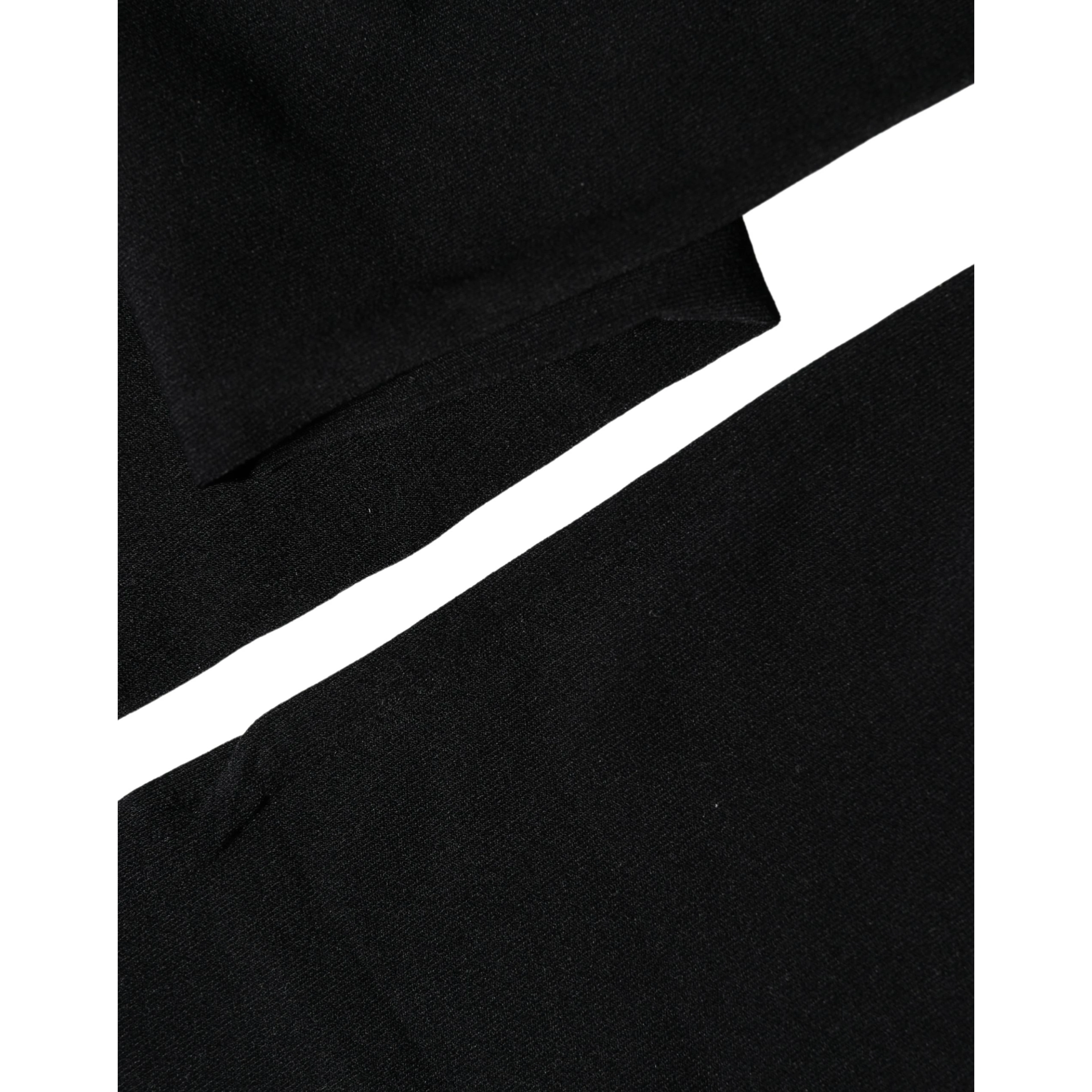 Black 100% Nylon Thigh High Stockings Socks