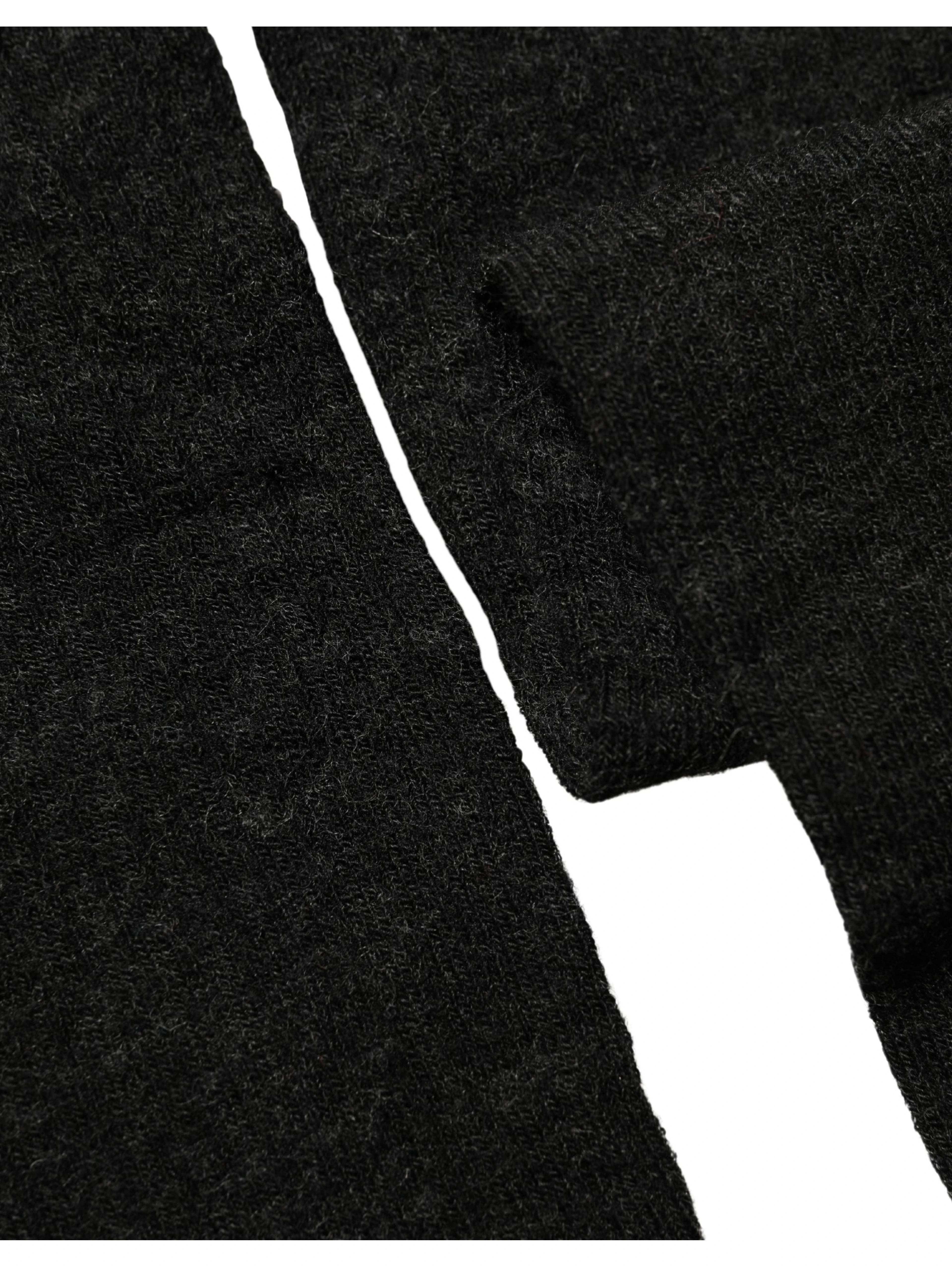 Black Wool Over Calf Long Women Accessory Socks
