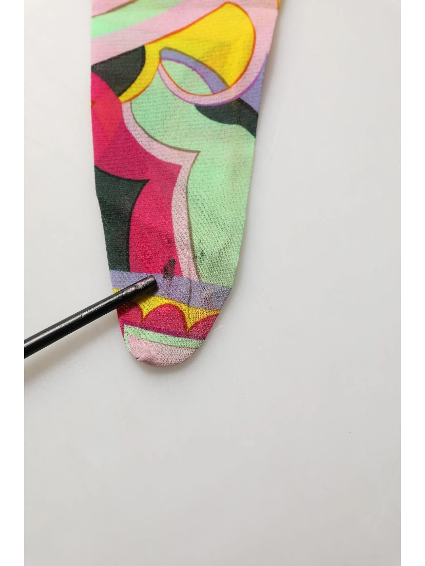 Multicolor Floral Print Tights Stockings Socks