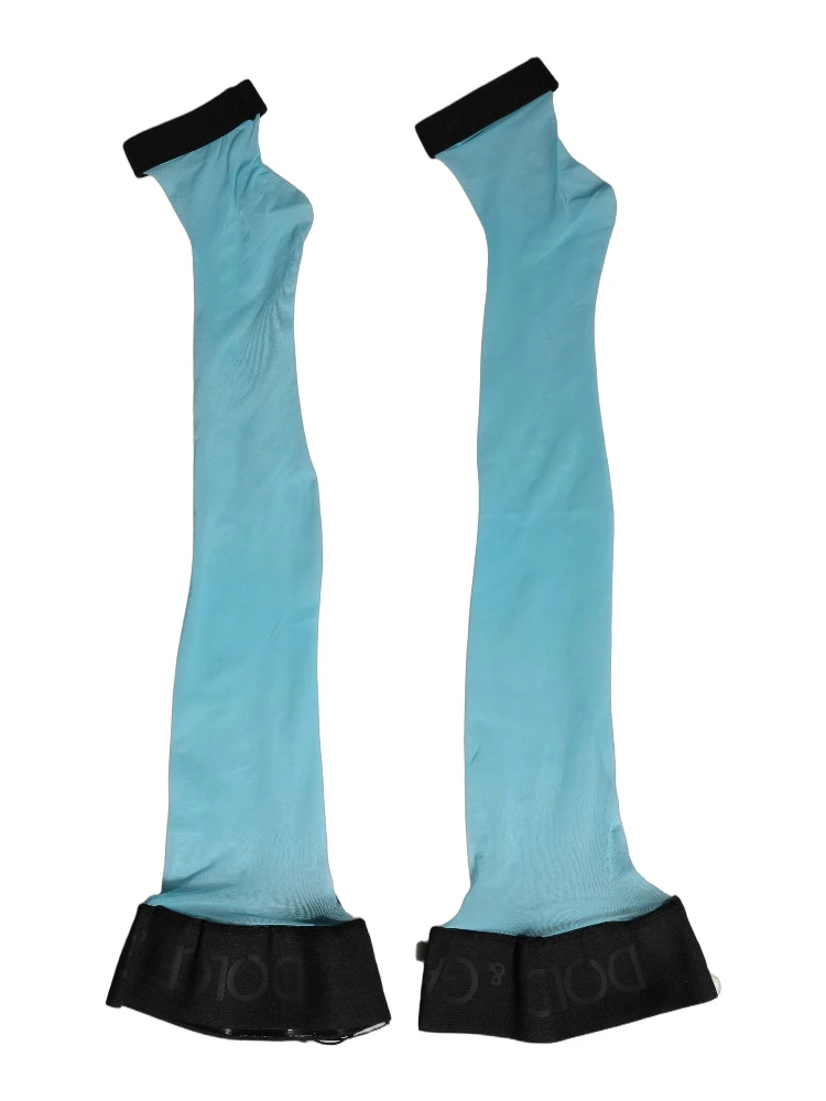 Light Blue Nylon Thigh High Women Accessory Socks alternative