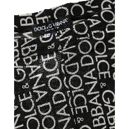 Black White All Over Print Sheer Stretch Tights Socks