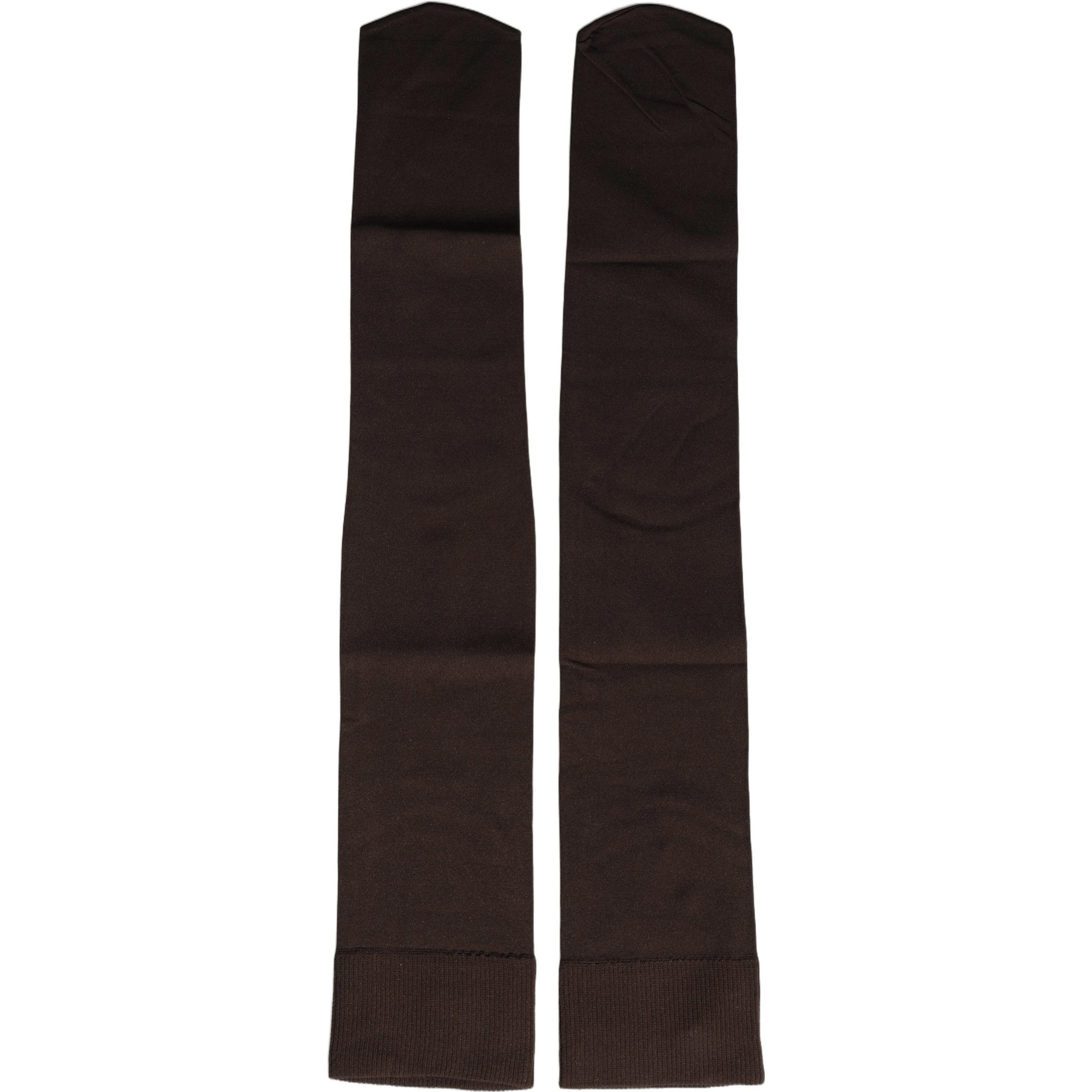 Brown Nylon Over Calf Long Women Accessory Socks