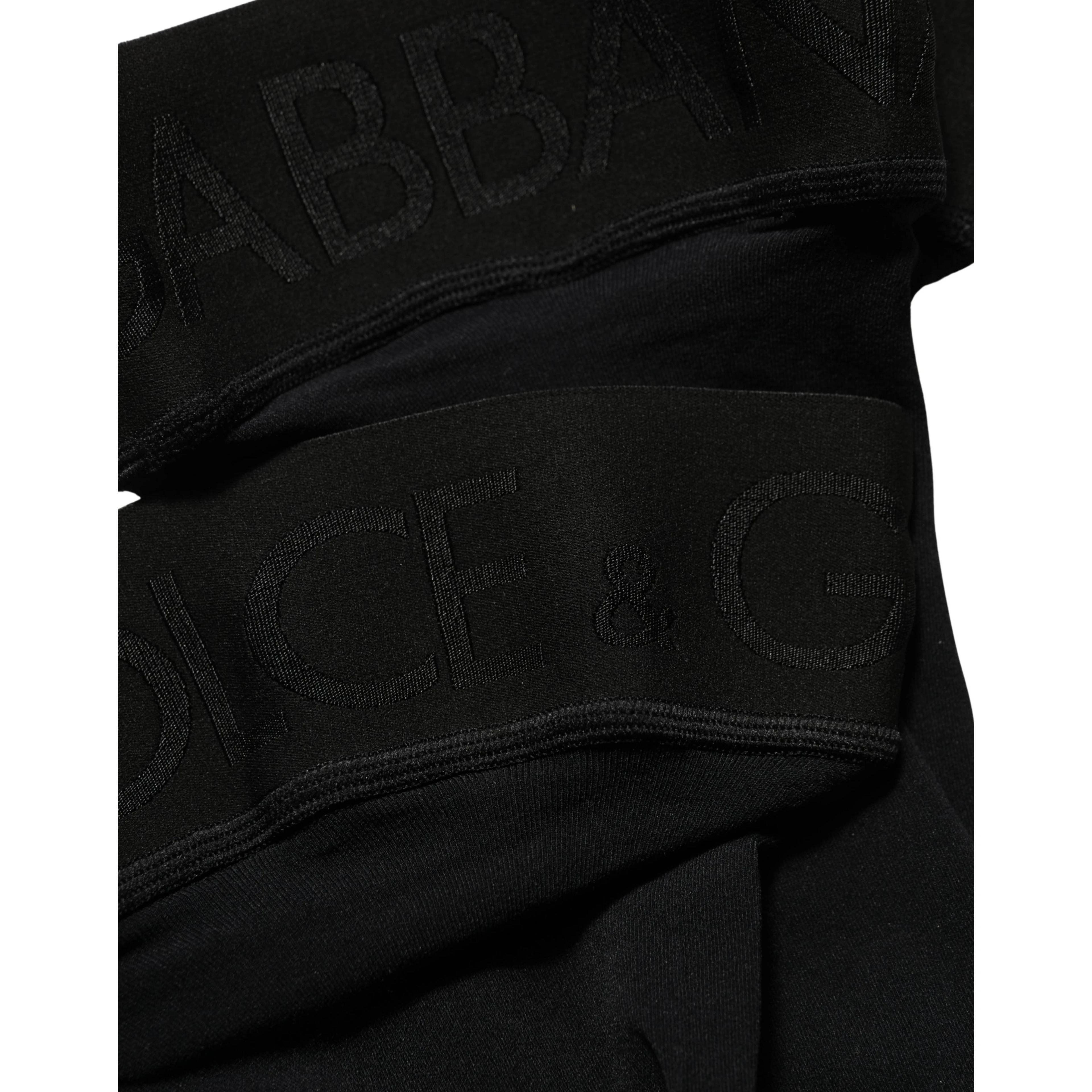 Black 100% Nylon Thigh High Stockings Socks