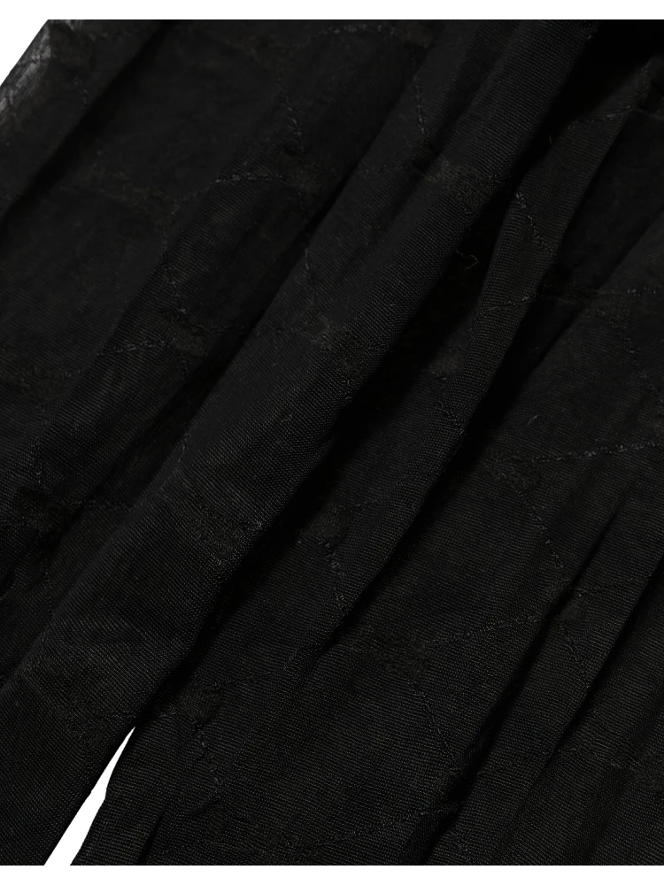 Black Nylon Logo Tights Stocking Pantyhose Socks