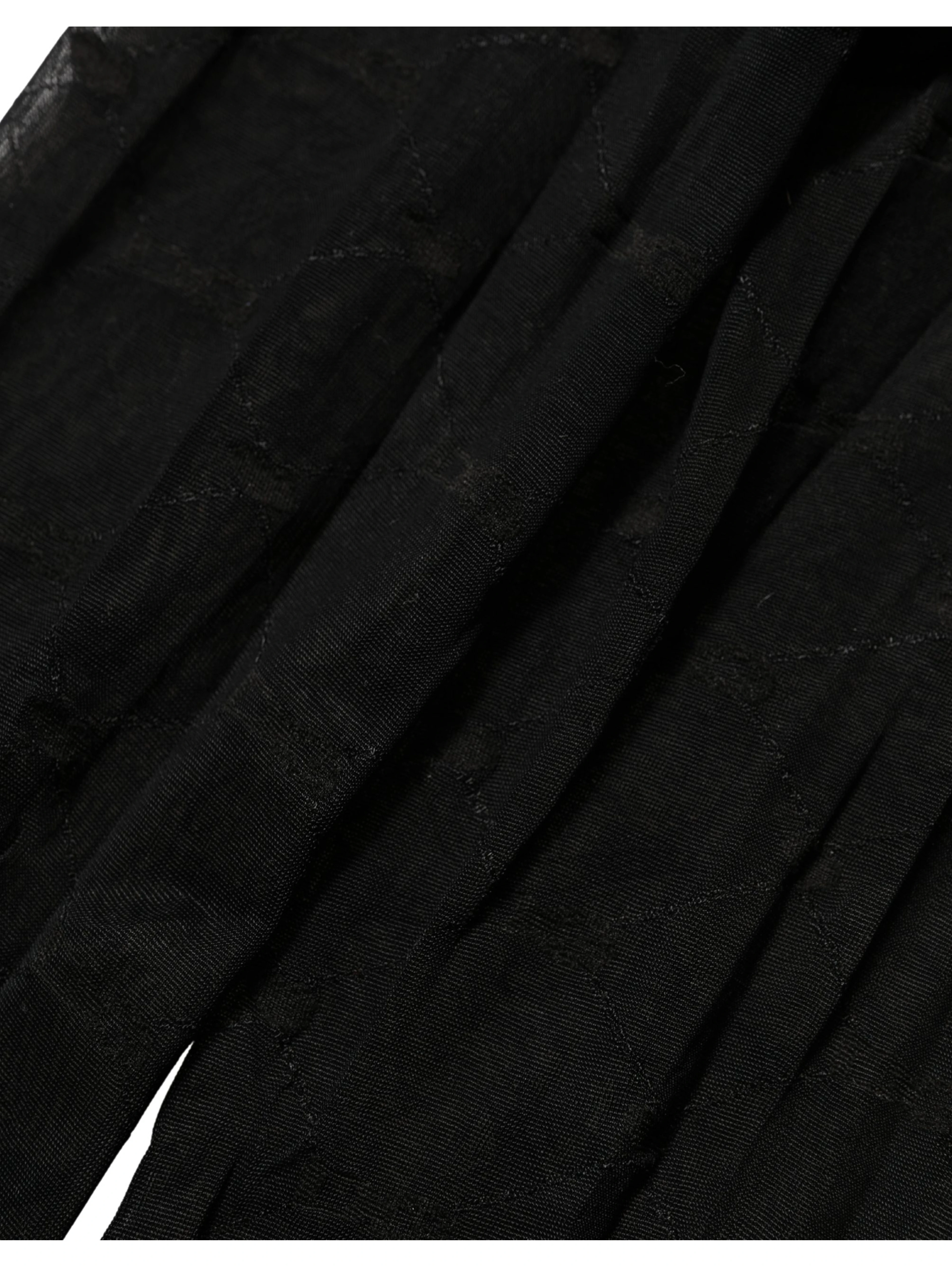 Black Nylon Logo Tights Stocking Pantyhose Socks