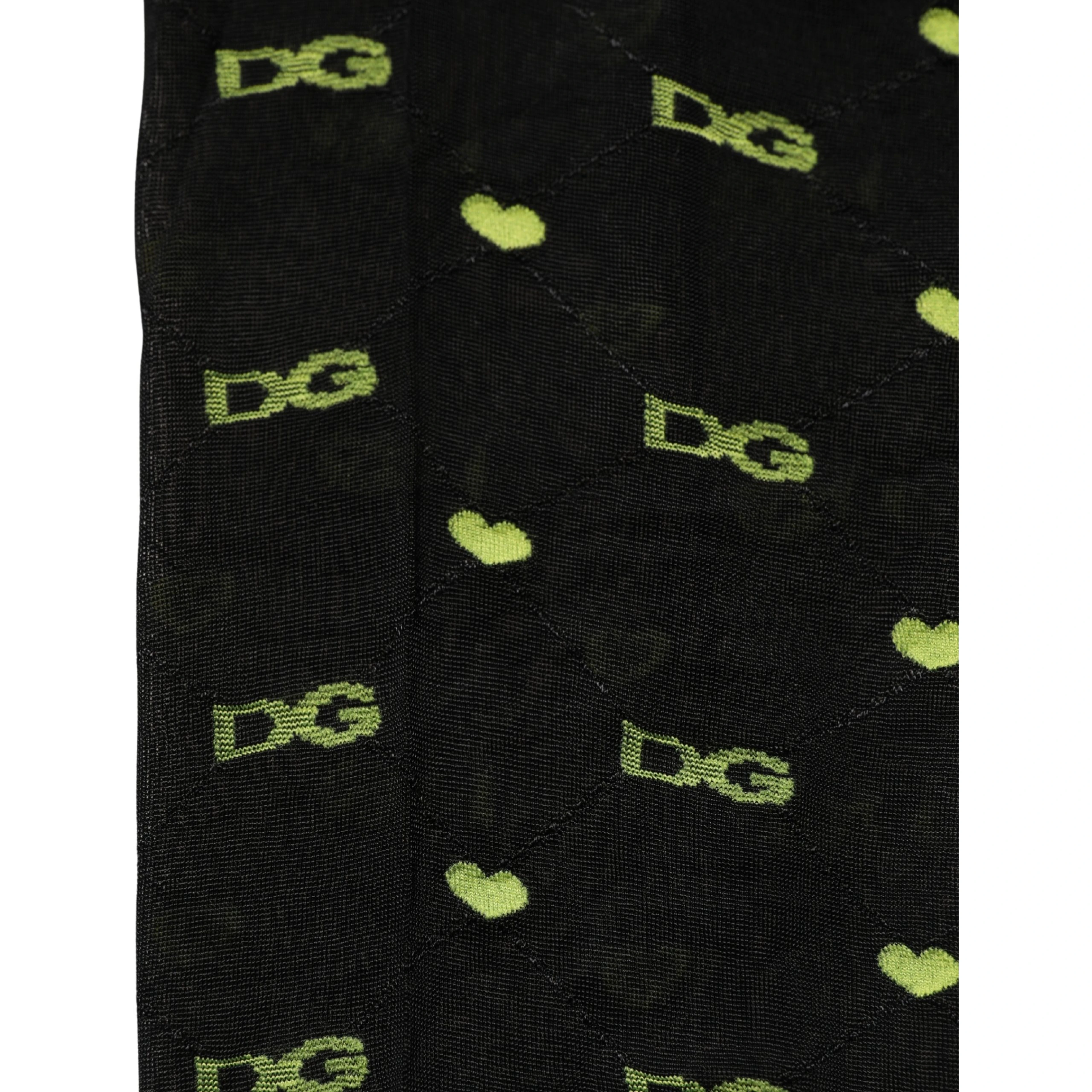 Black Nylon Logo Tights Stocking Pantyhose Socks
