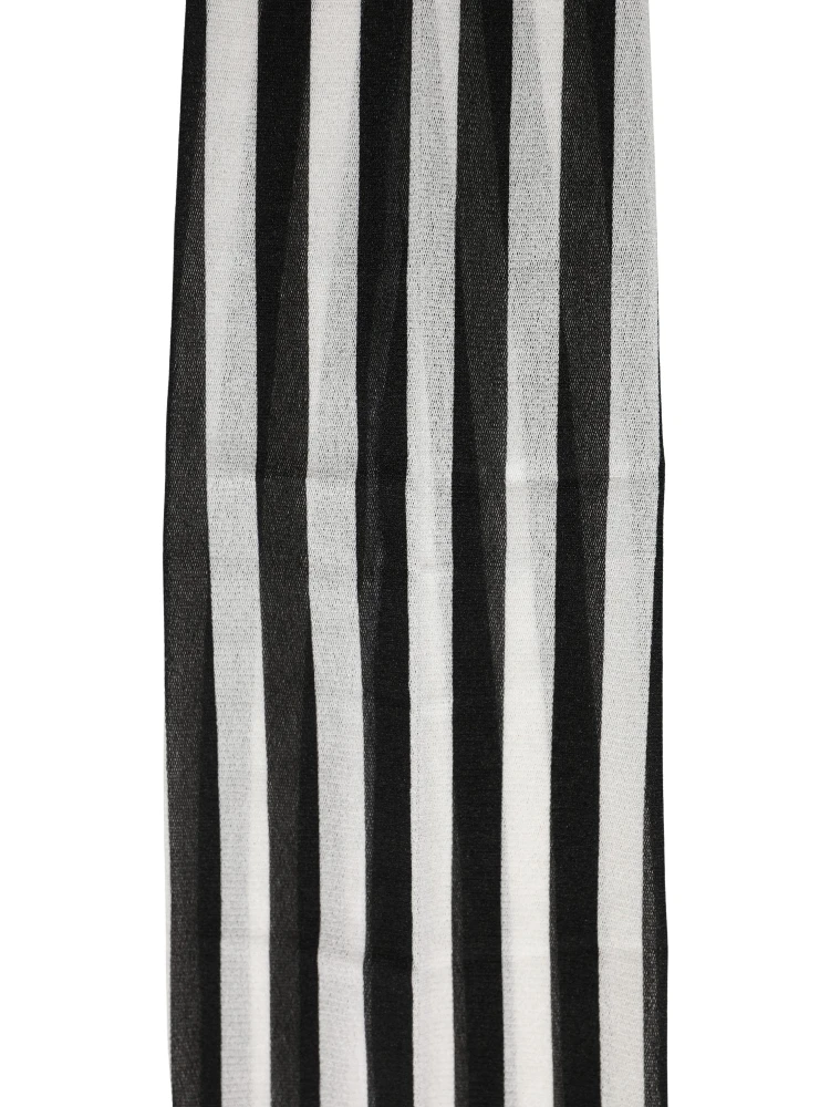 Black White Stripes Tights Stocking Pantyhose Socks