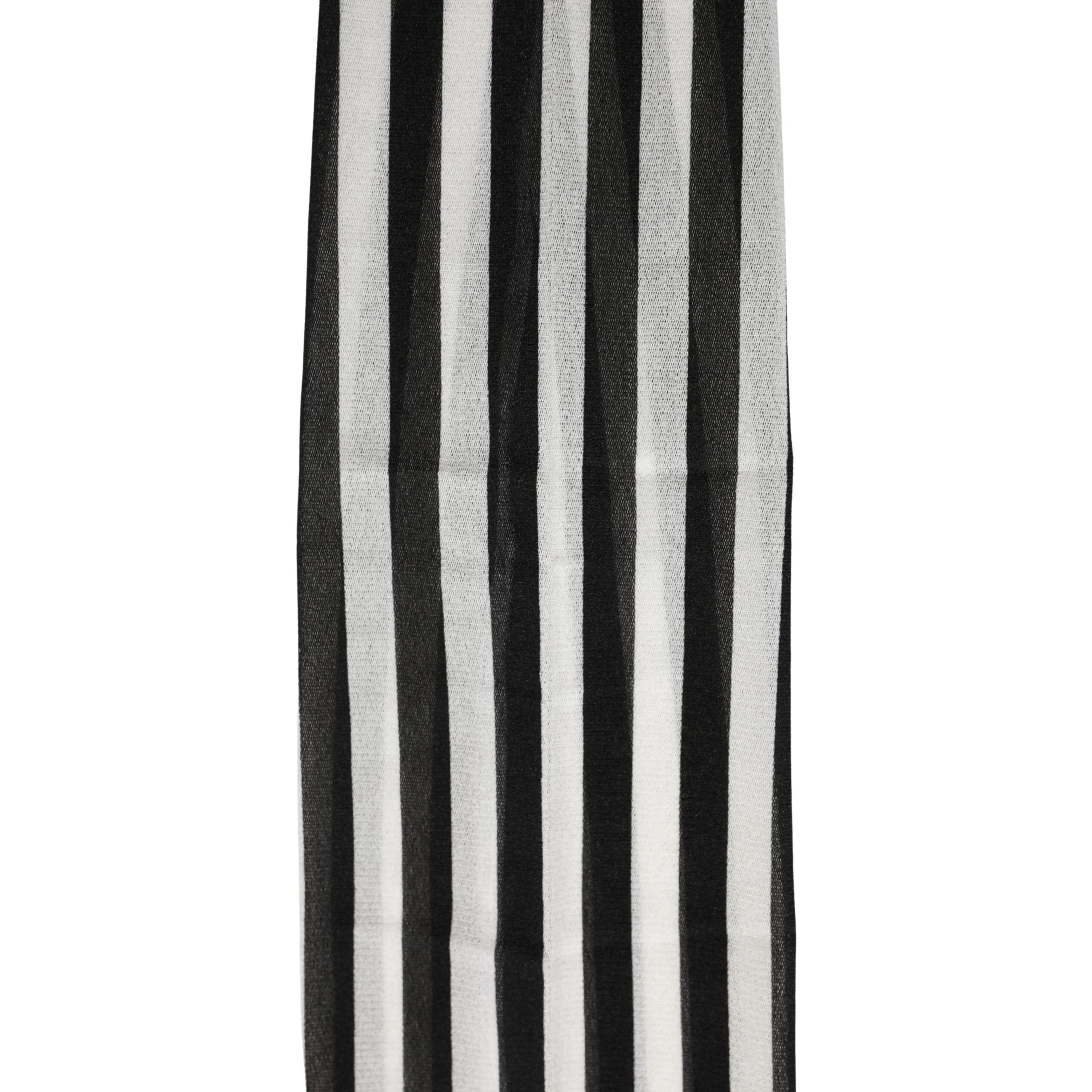 Black White Stripes Tights Stocking Pantyhose Socks