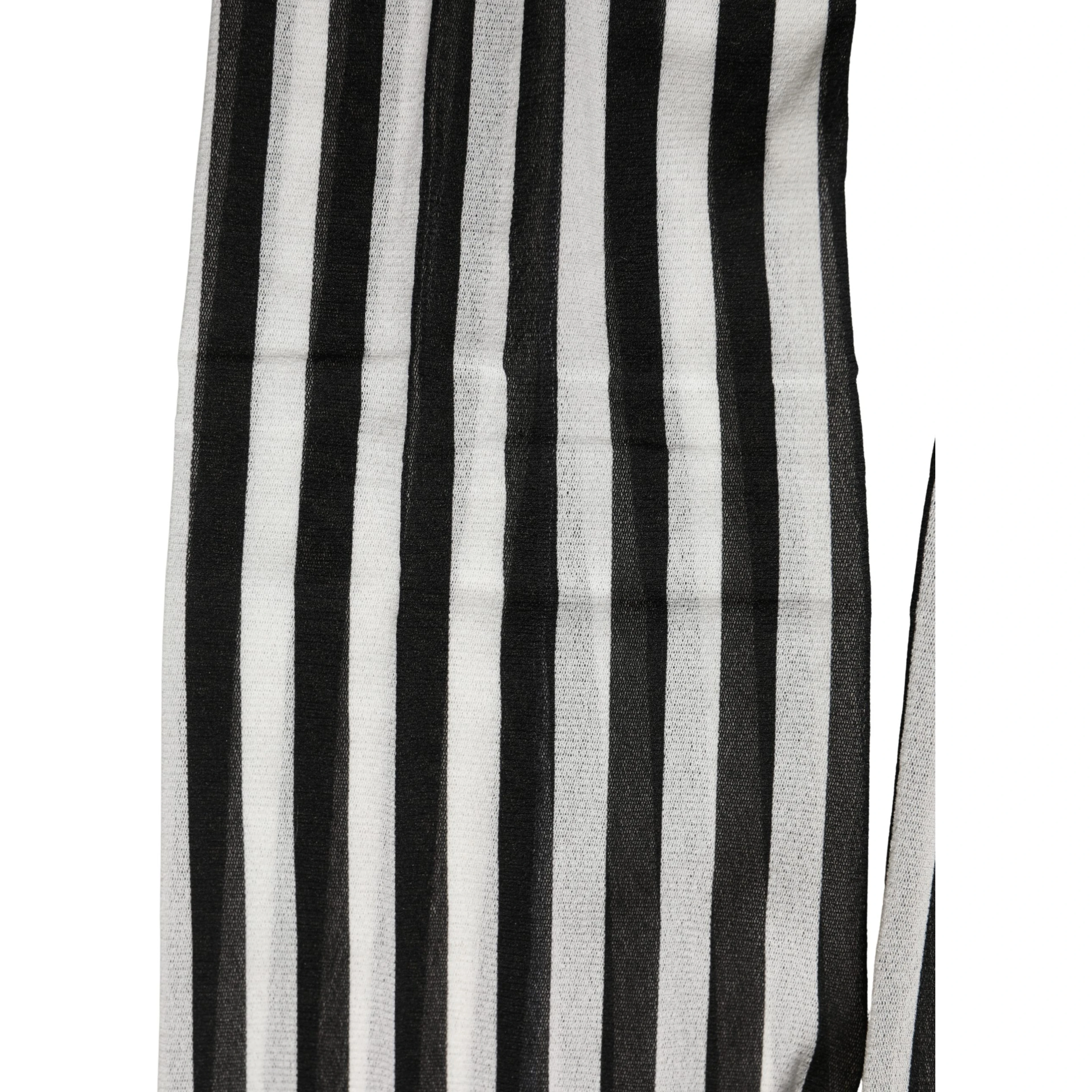 Black White Stripes Tights Stocking Pantyhose Socks