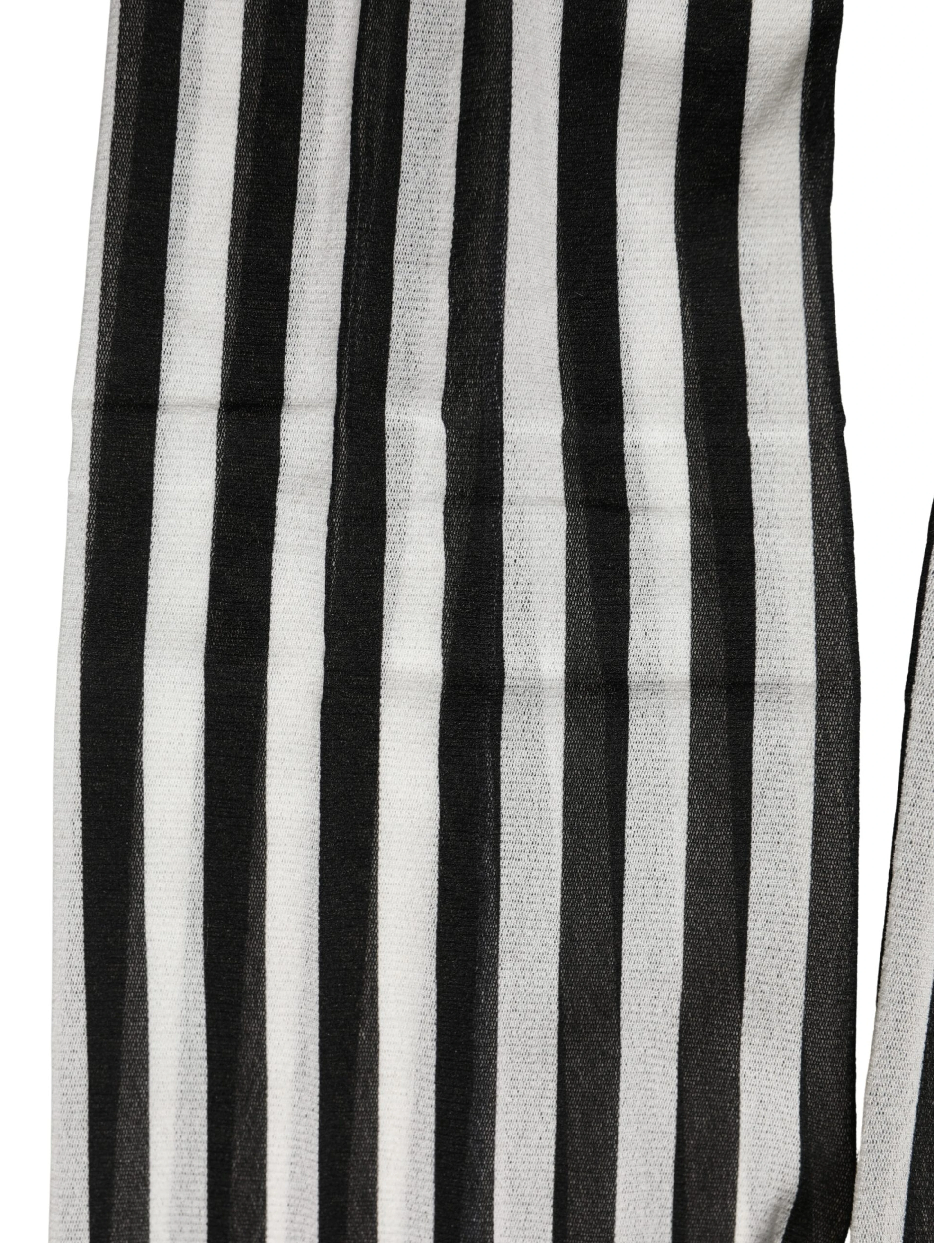 Black White Stripes Tights Stocking Pantyhose Socks