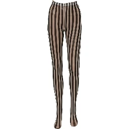 Black White Stripes Tights Stocking Pantyhose Socks