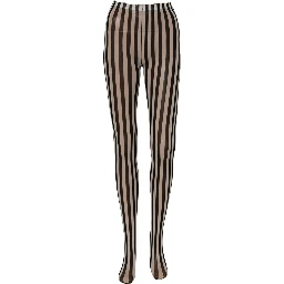 Black White Stripes Tights Stocking Pantyhose Socks