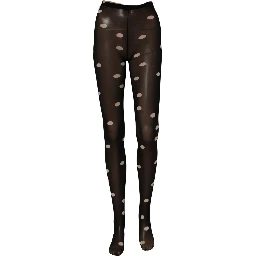 Black Polka Dot Tights Stockings Pantyhose Socks