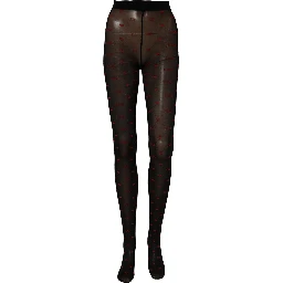Black Nylon Hearts Tights Stocking Pantyhose Socks