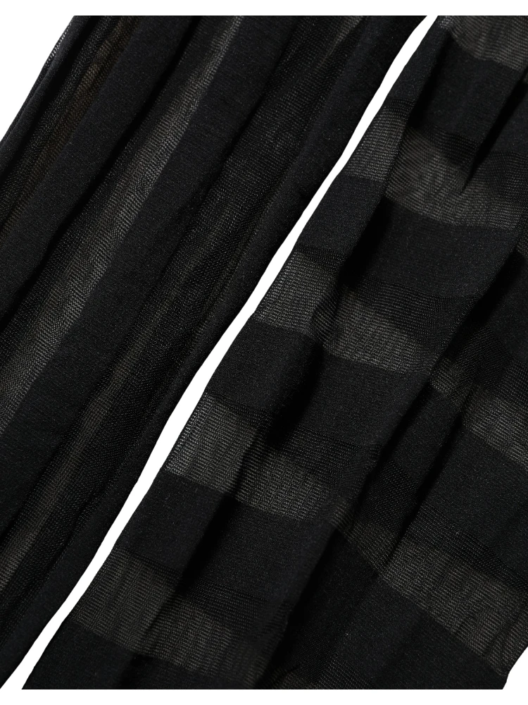 Black Stripes Tights Stockings Pantyhose Socks