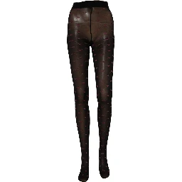 Black Nylon Hearts Tights Stocking Pantyhose Socks