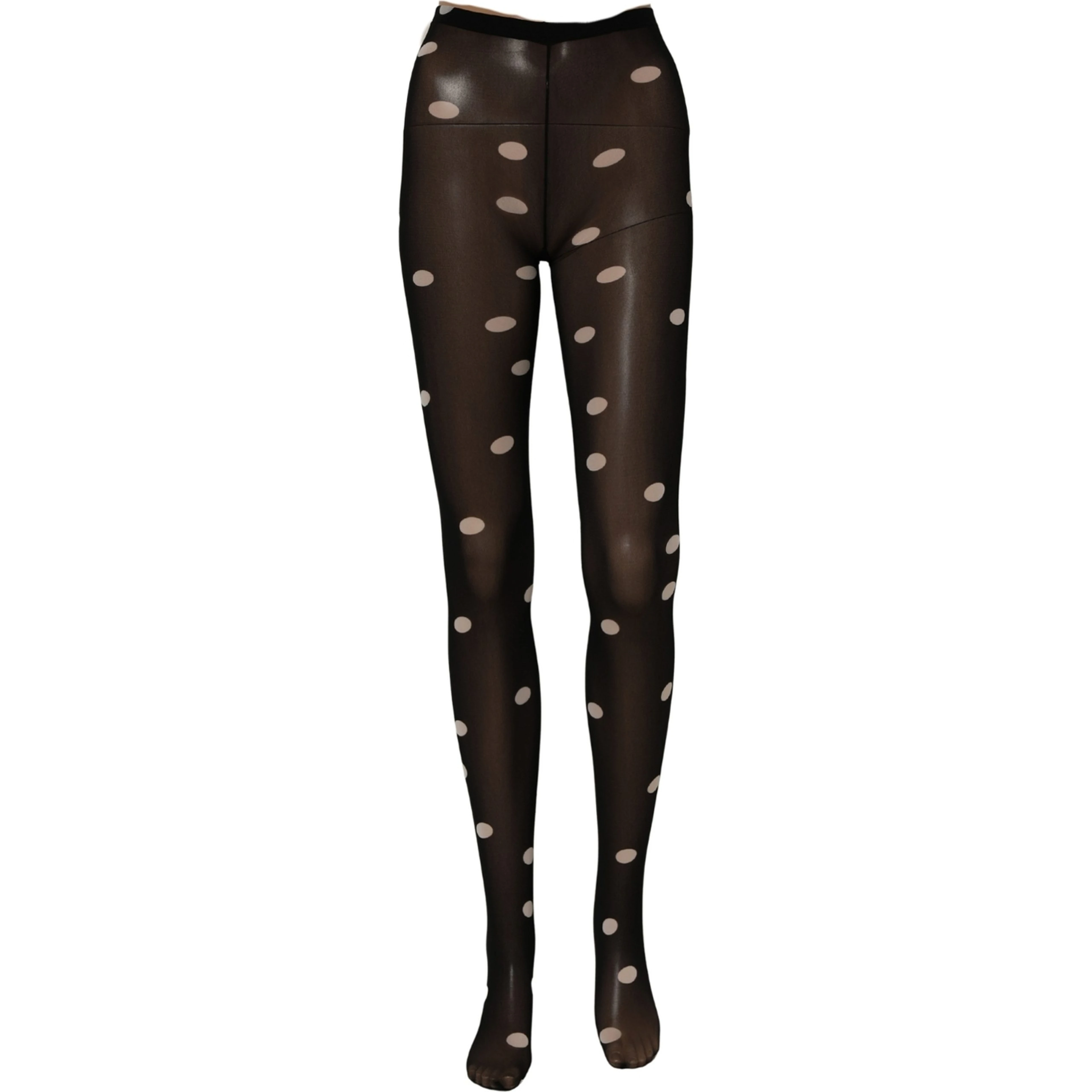 Black Polka Dot Tights Stockings Pantyhose Socks