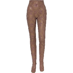 Pink Floral Lace Tights Stockings Pantyhose Socks