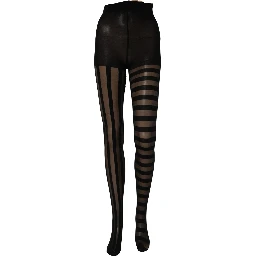 Black Stripes Tights Stockings Pantyhose Socks