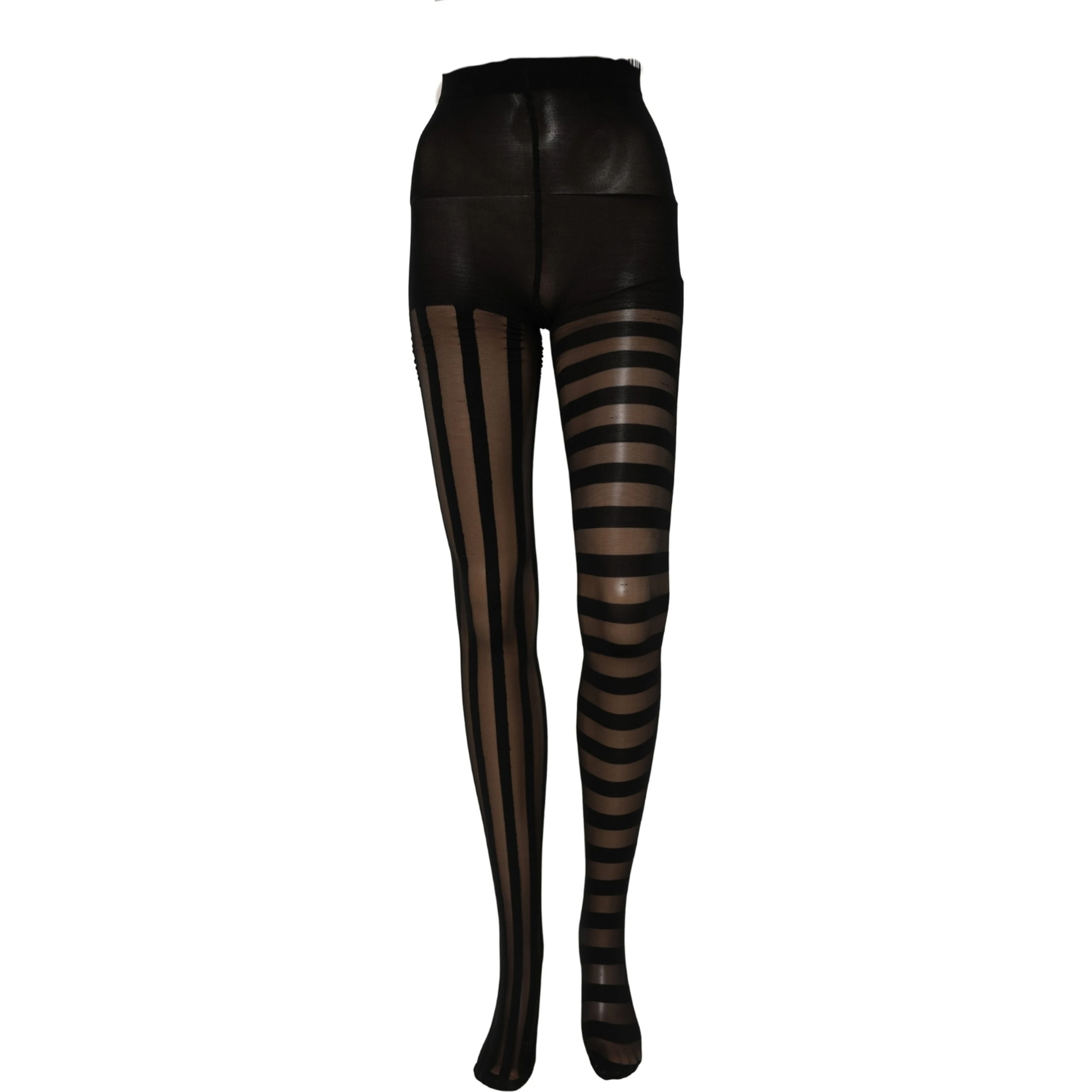 Black Stripes Tights Stockings Pantyhose Socks