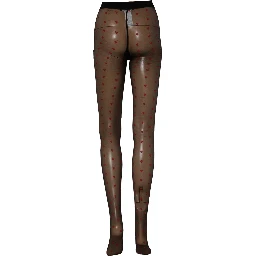 Black Nylon Hearts Tights Stocking Pantyhose Socks