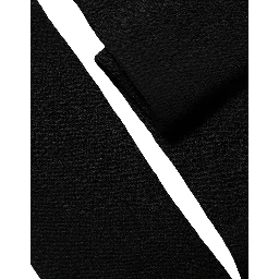 Black Wool Knit Calf Long Women Accessory Socks