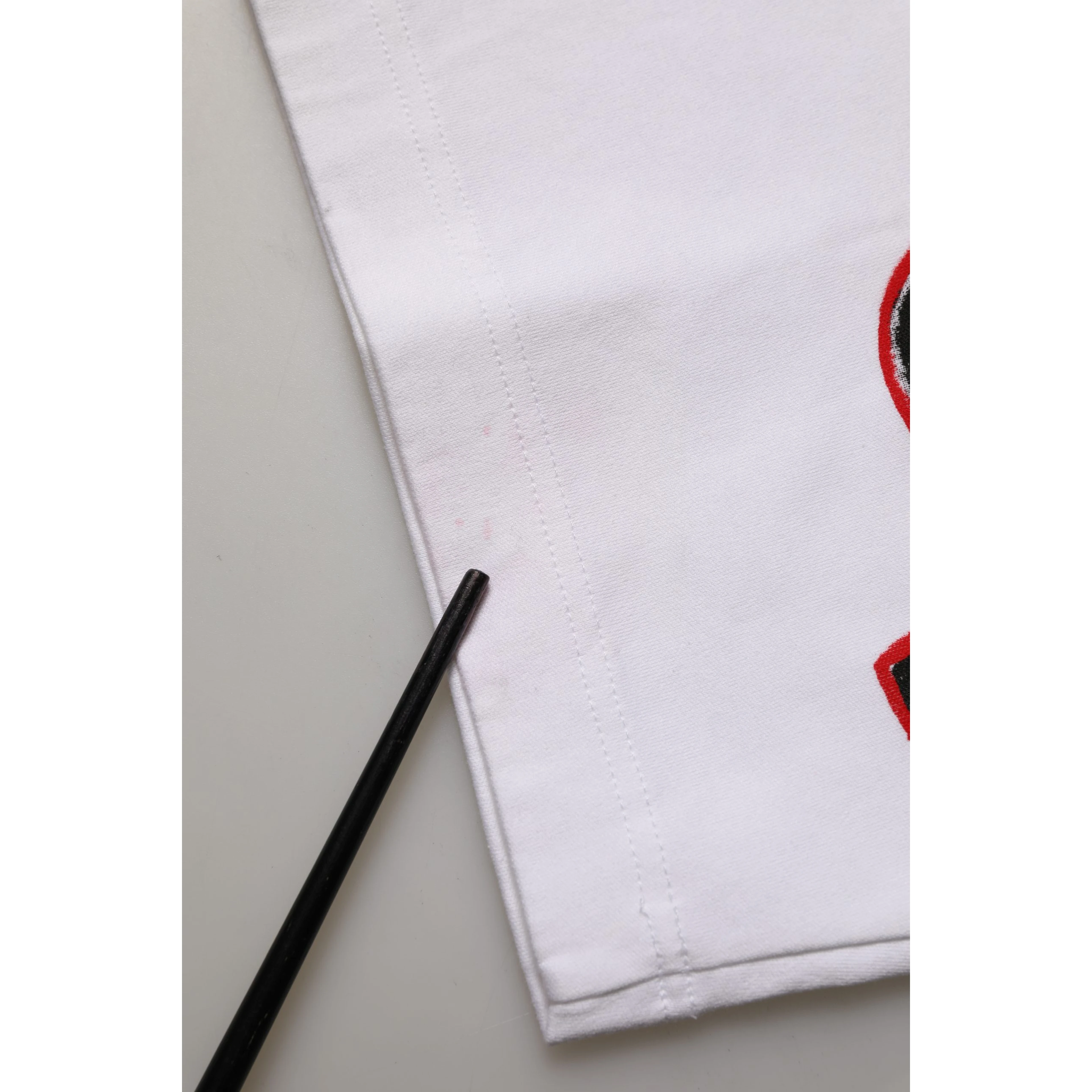 White Graphic Cotton Jersey Cropped T-shirt