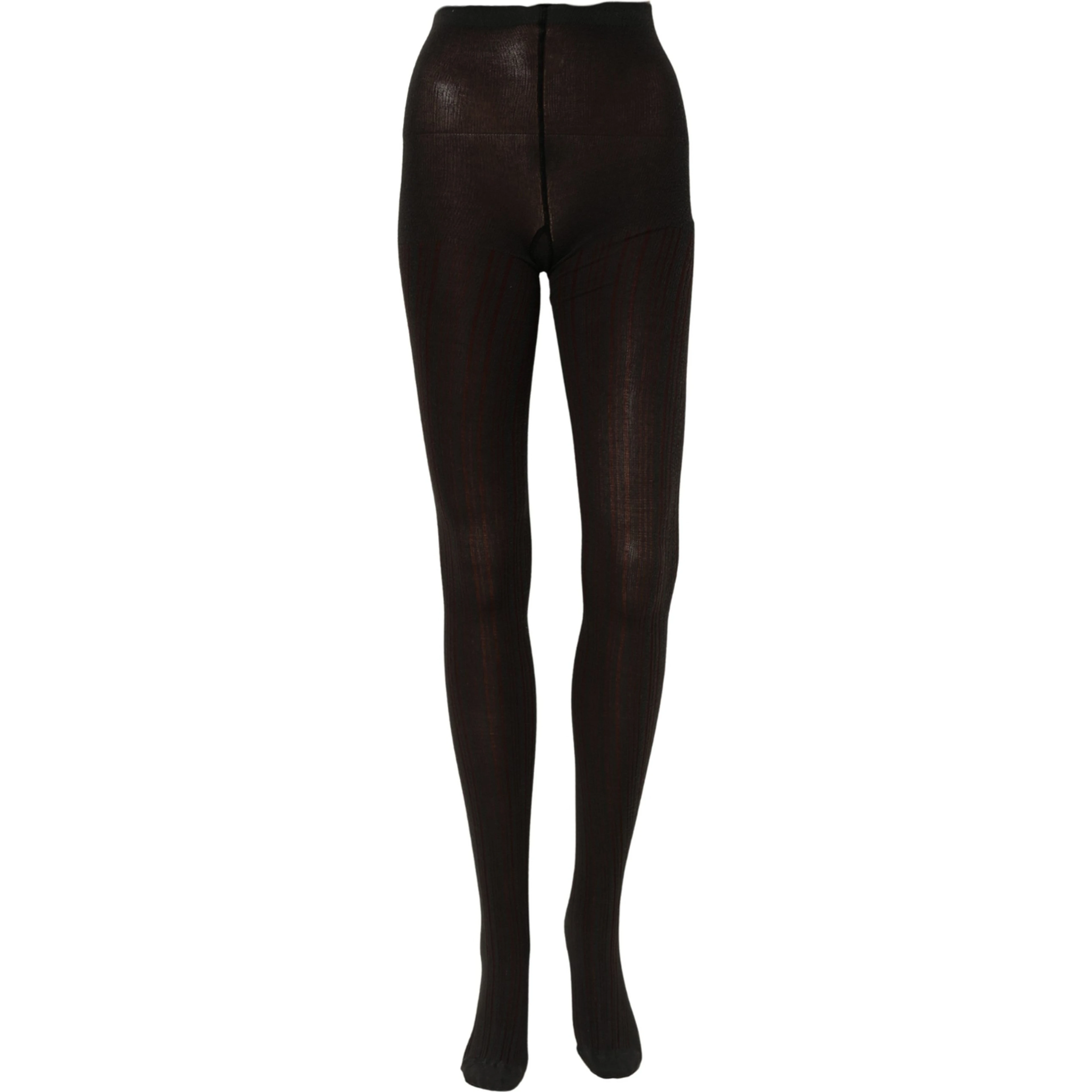 Socks Black Wool Tights Stocking Pantyhose One Size