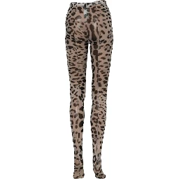 Gray Leopard Nylon Tights Stocking Pantyhose Socks