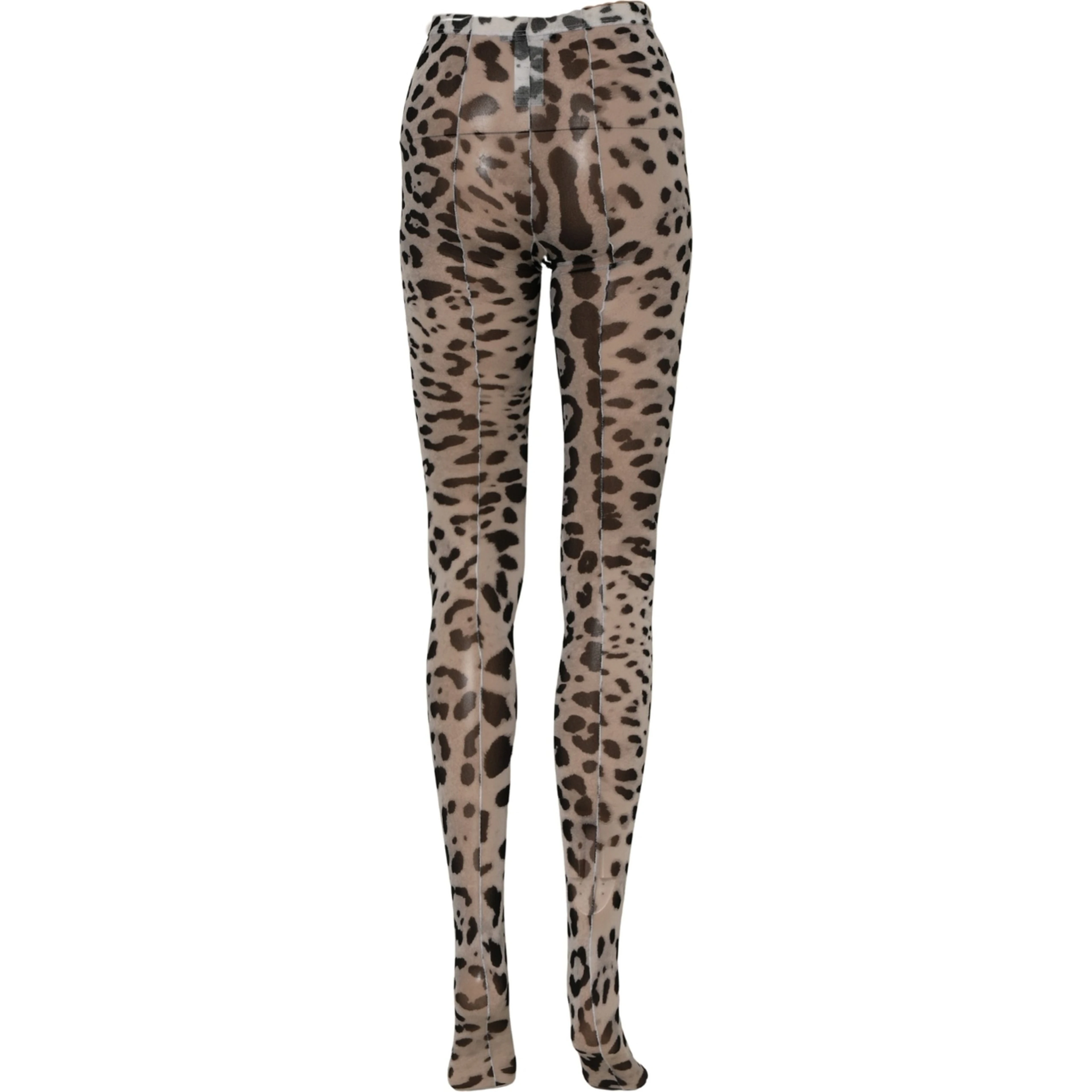 Gray Leopard Nylon Tights Stocking Pantyhose Socks
