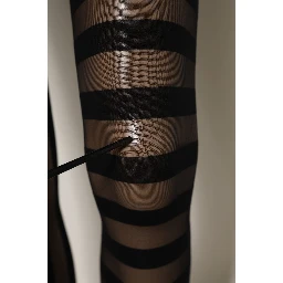 Black Stripes Tights Stockings Pantyhose Socks