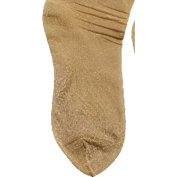 Brown Stretch Floral Clear Crystal Stockings Socks