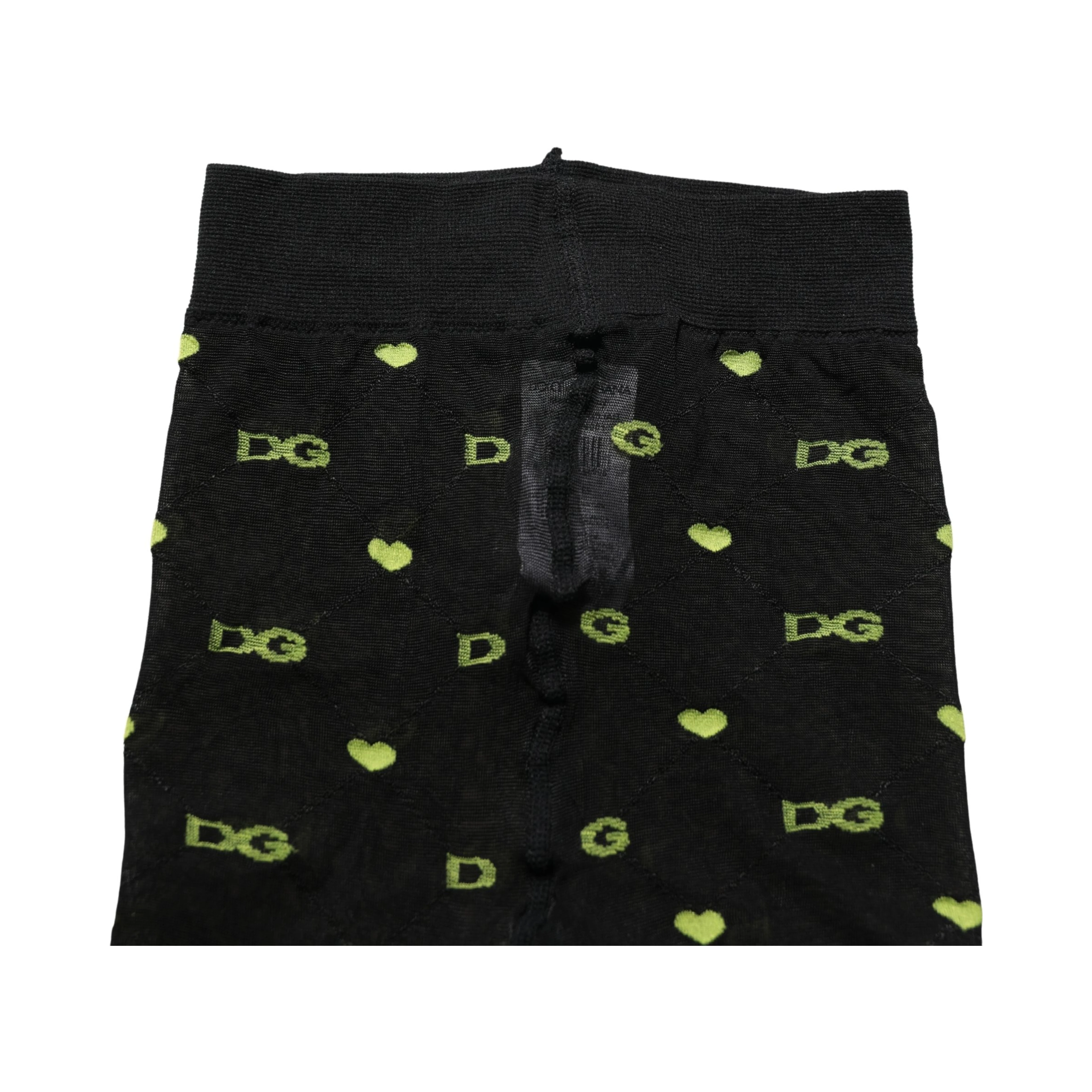 Black Nylon Logo Tights Stocking Pantyhose Socks