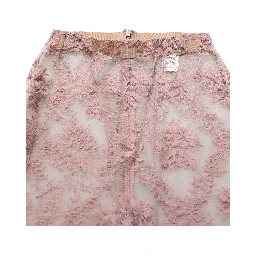 Pink Floral Lace Tights Stockings Pantyhose Socks