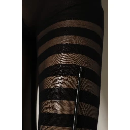 Black Stripes Tights Stockings Pantyhose Socks