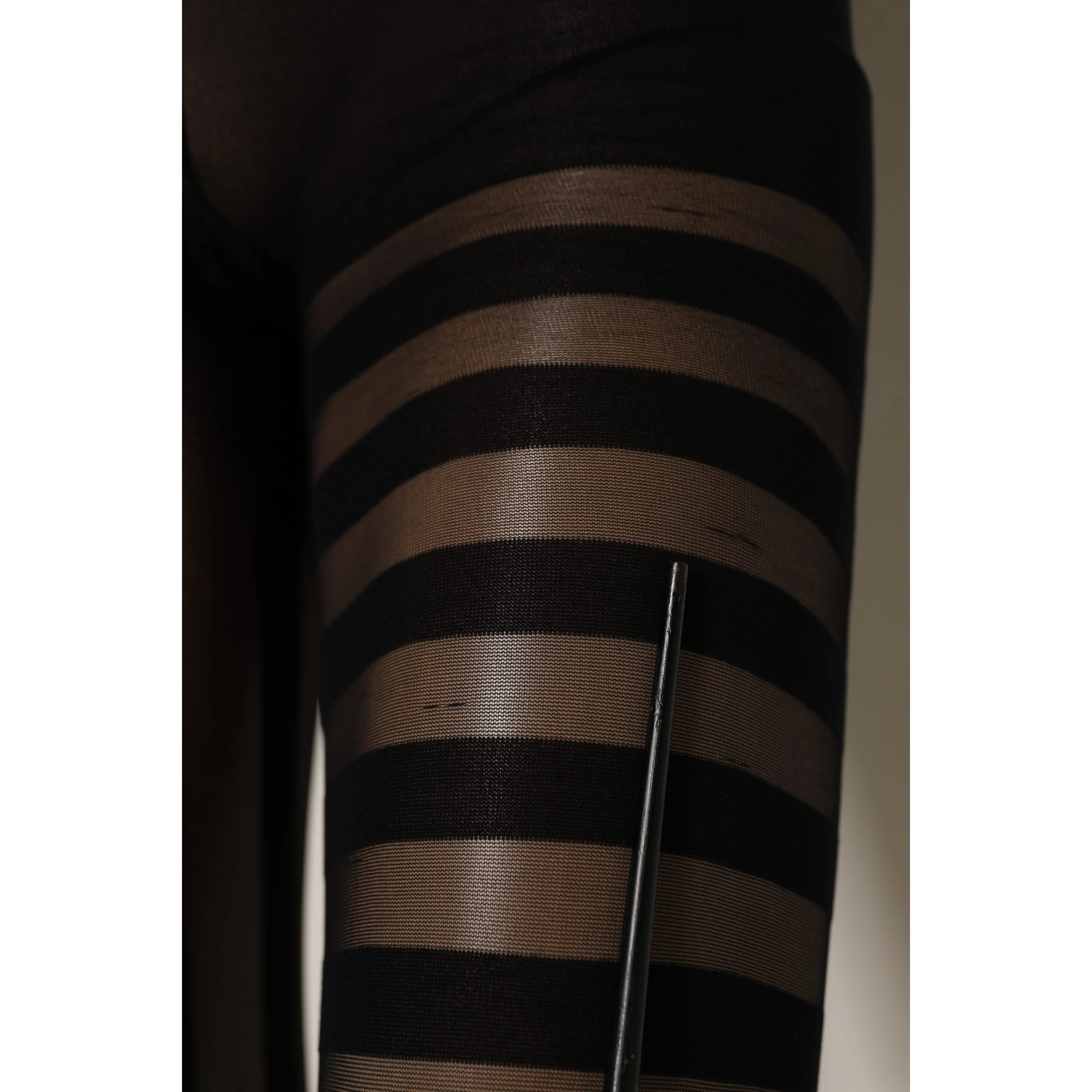 Black Stripes Tights Stockings Pantyhose Socks