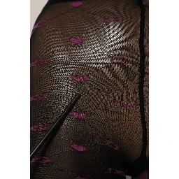 Black Nylon Hearts Tights Stocking Pantyhose Socks