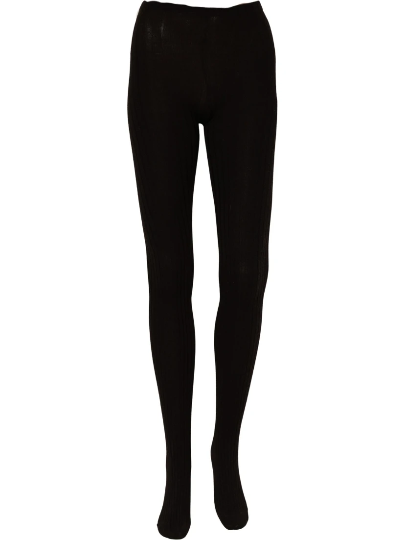 Black Wool Tights Stocking Pantyhose One Size Socks