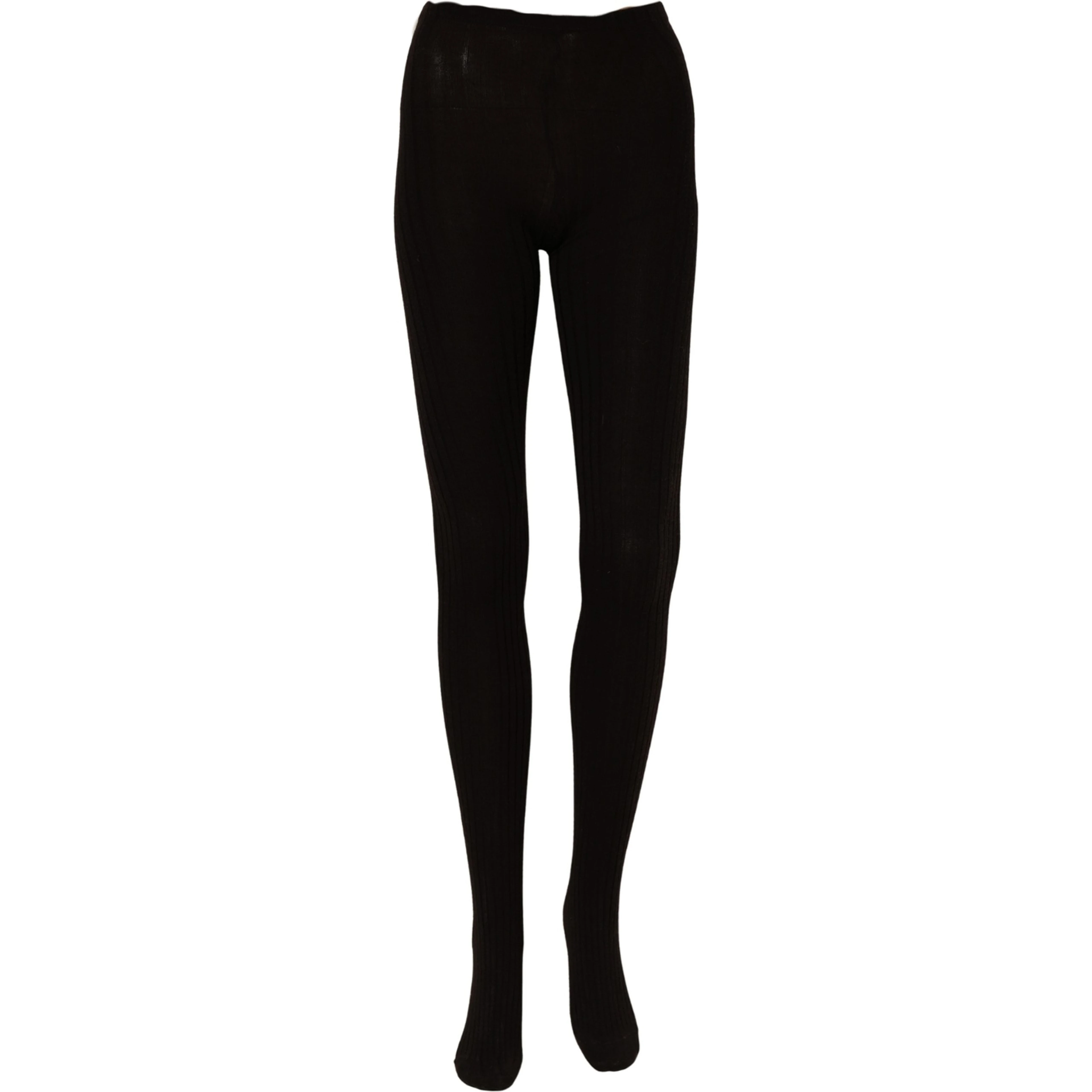 Black Wool Tights Stocking Pantyhose One Size Socks