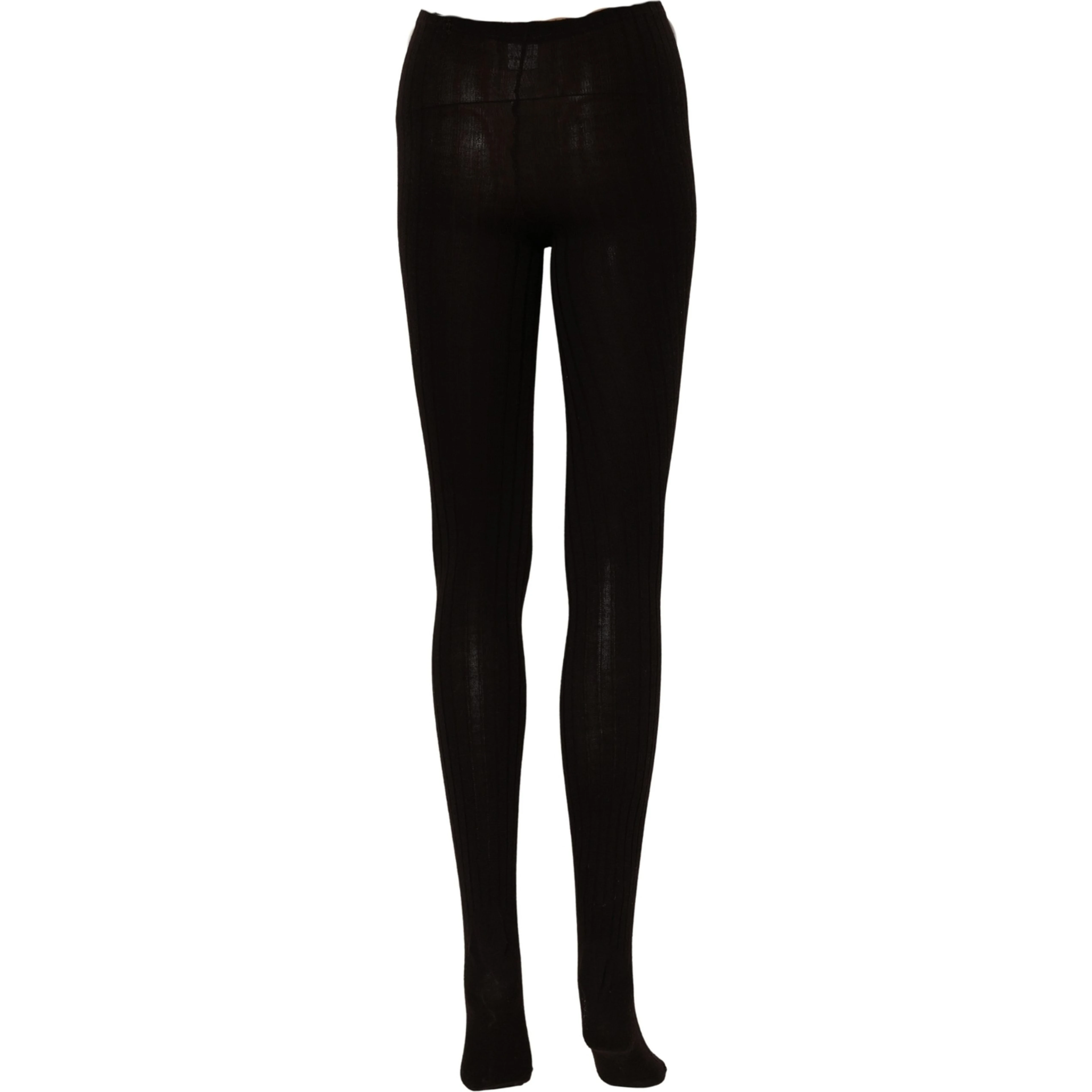 Black Wool Tights Stocking Pantyhose One Size Socks