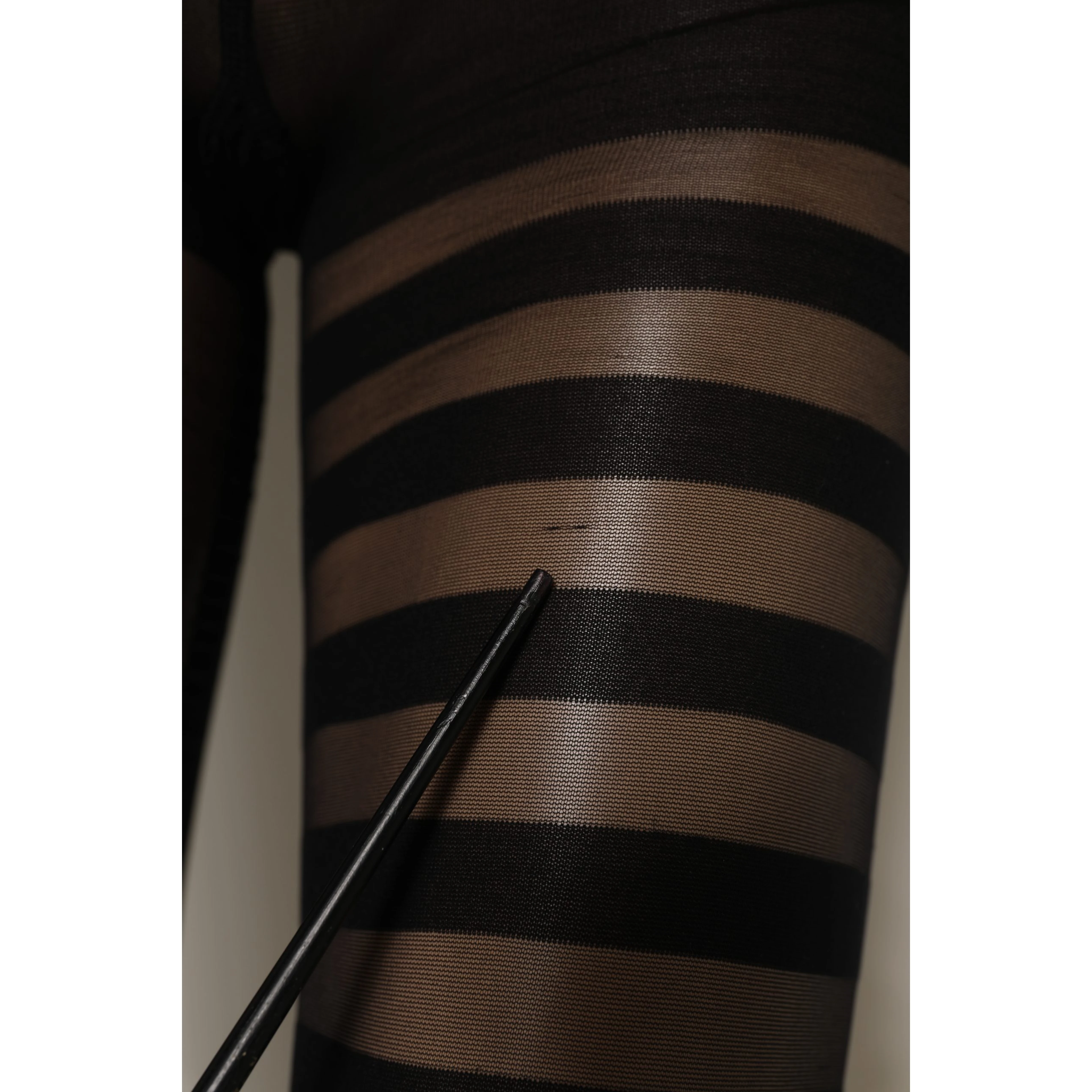 Black Stripes Tights Stockings Pantyhose Socks