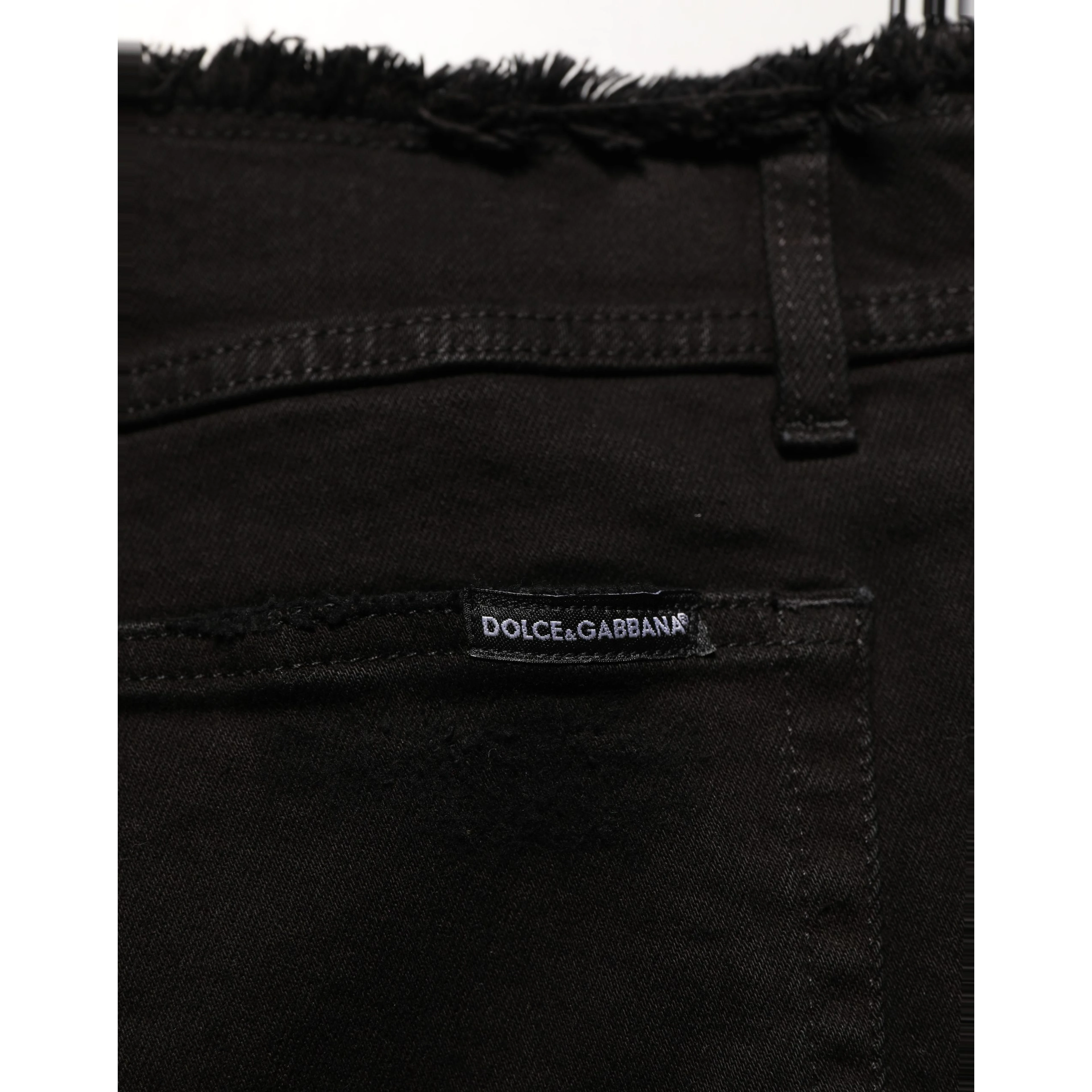 Black Cotton Skinny Denim Trouser Jeans