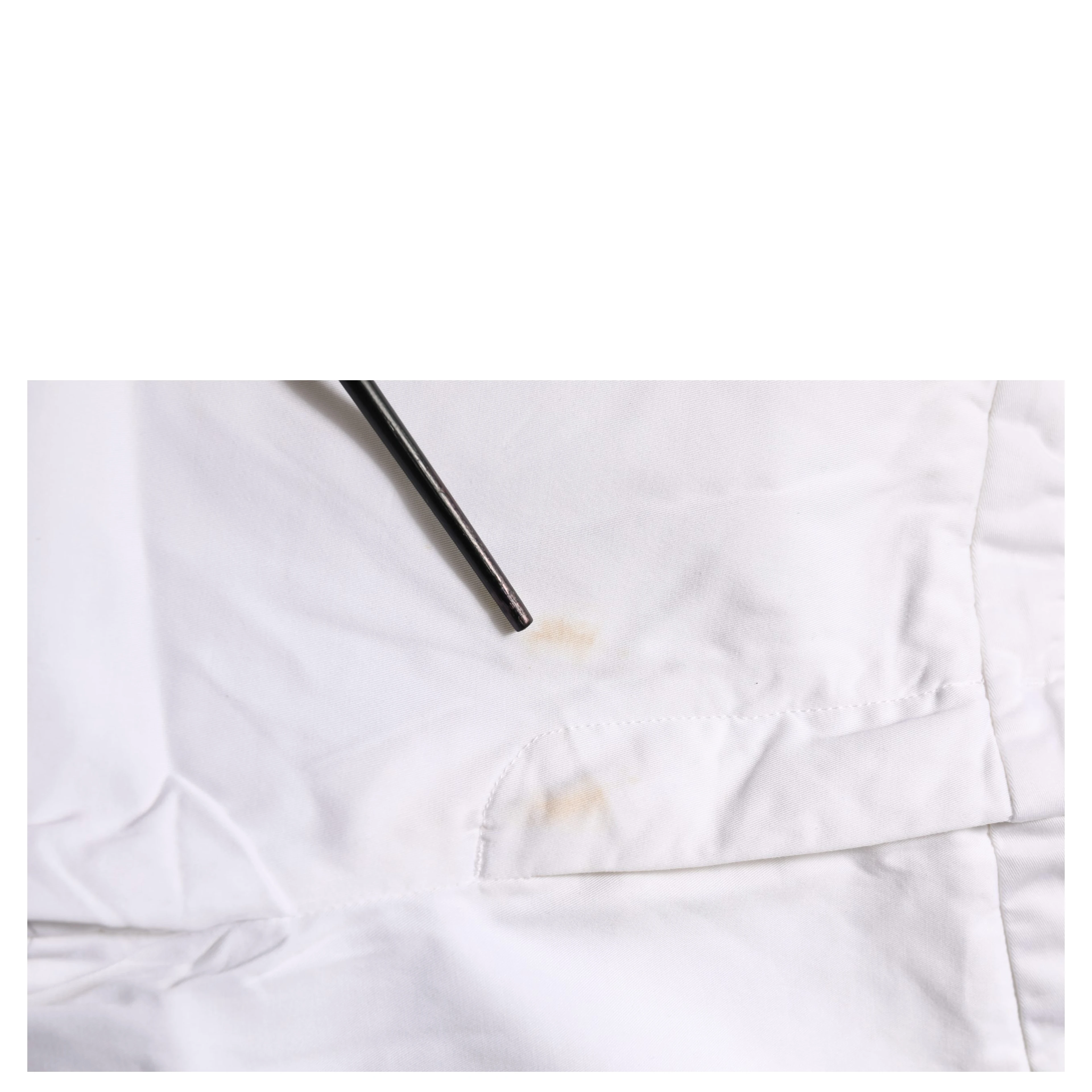 White Low Waist Straight Formal Trouser Pants