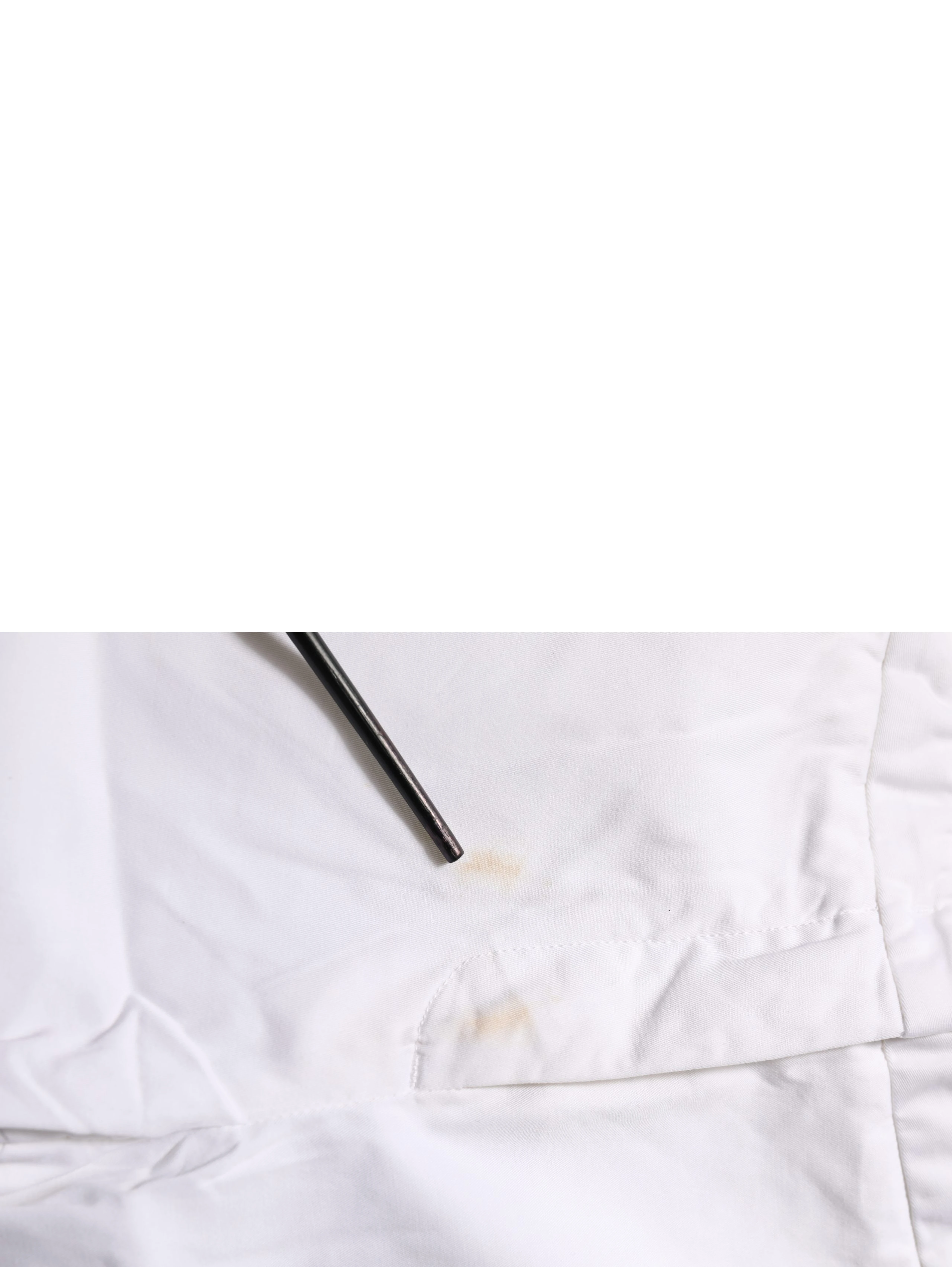 White Low Waist Straight Formal Trouser Pants